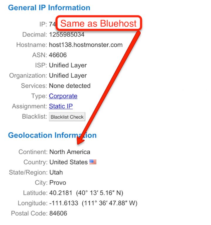 HostMonster Data Center Locations