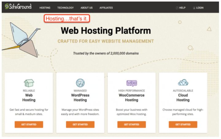 SiteGround Web Hosting Platform