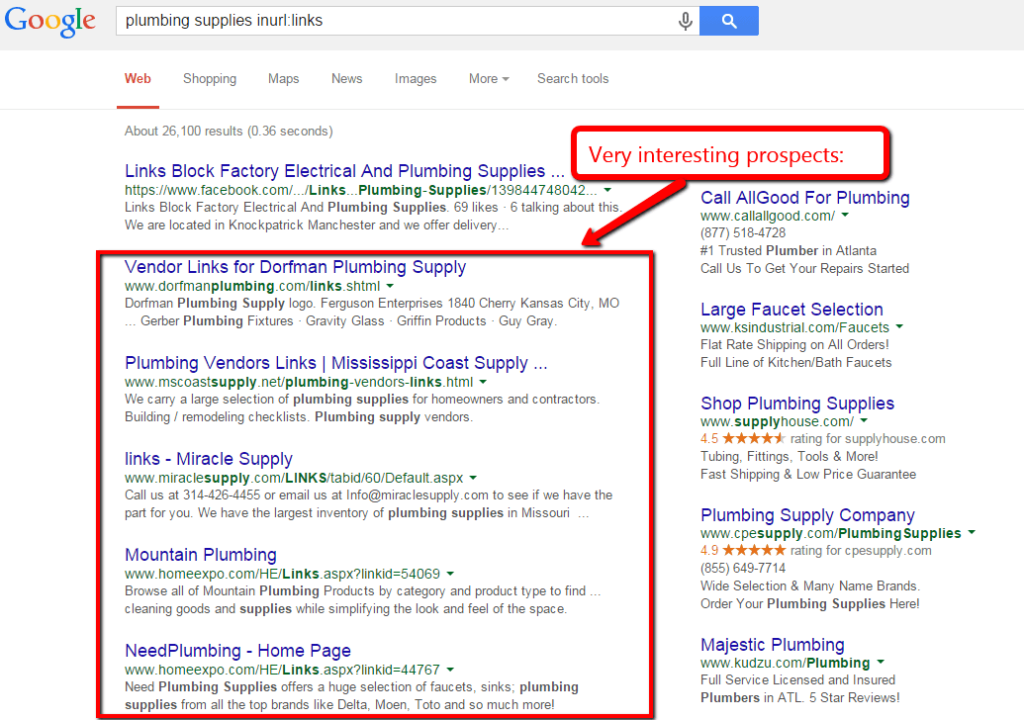 Broken Link Building Search Operators