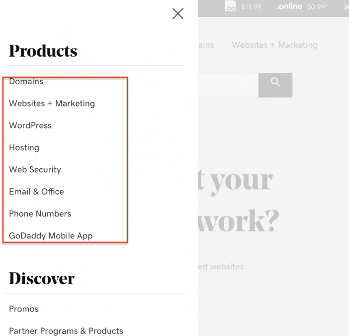 GoDaddy Products