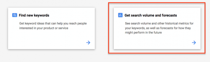 Keyword Planner Forecasts