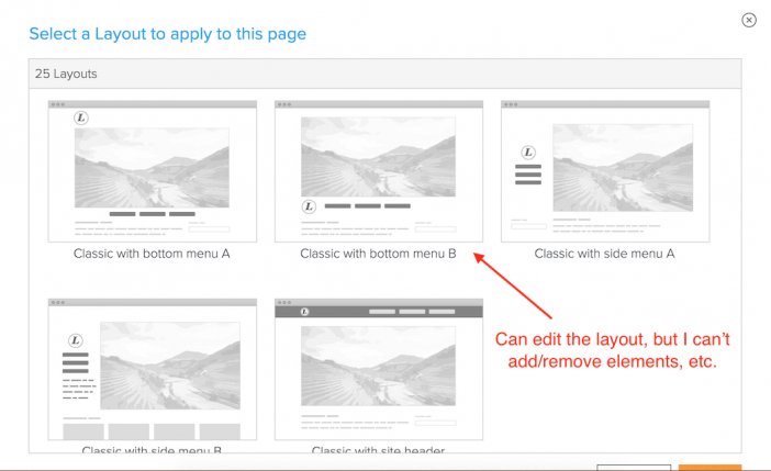 Zenfolio Layout Editing